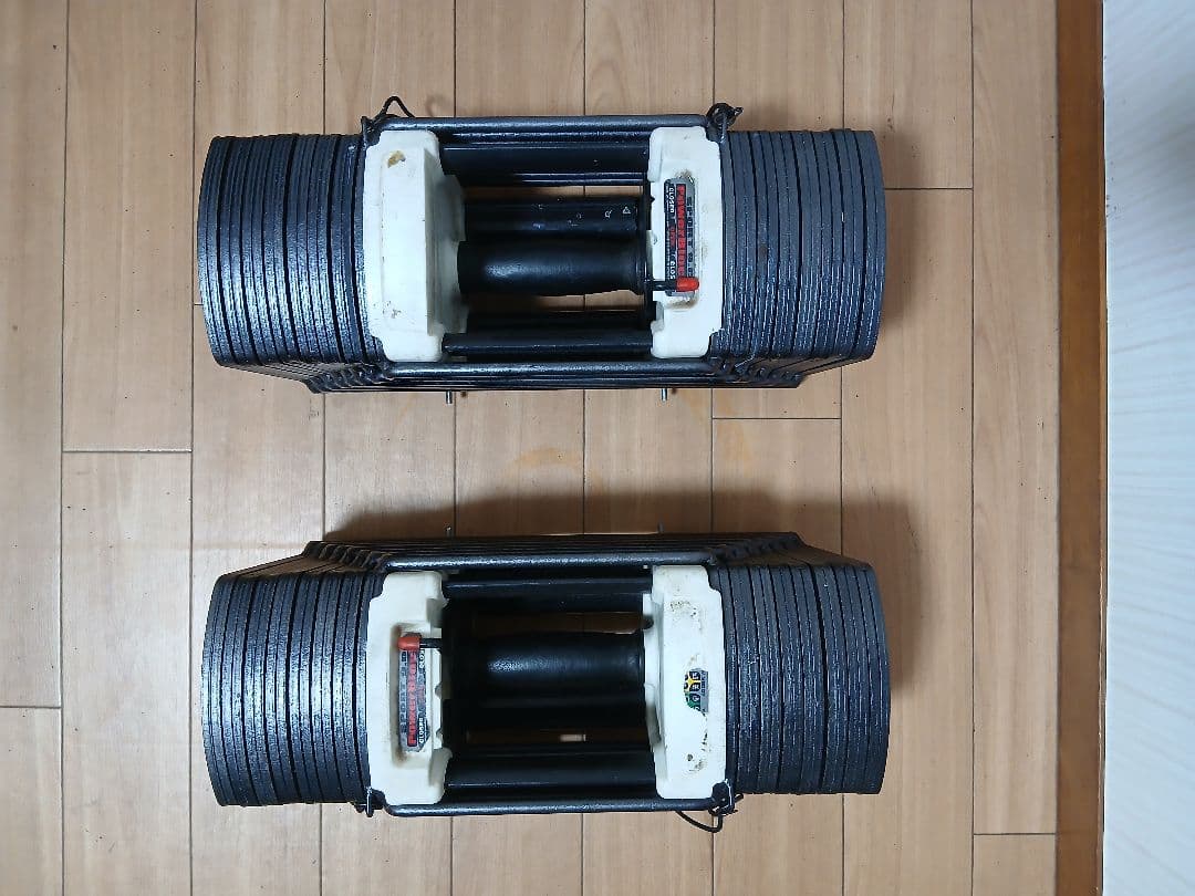 ①POWERBLOCK パワーブロック 可変式ダンベル 41Kg×1個
