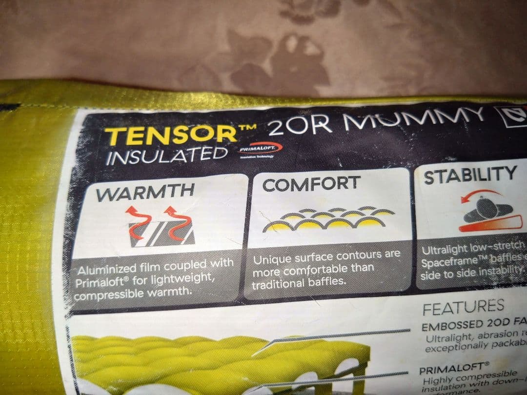 NEMO TENSOR 20R MUMMY 寝袋