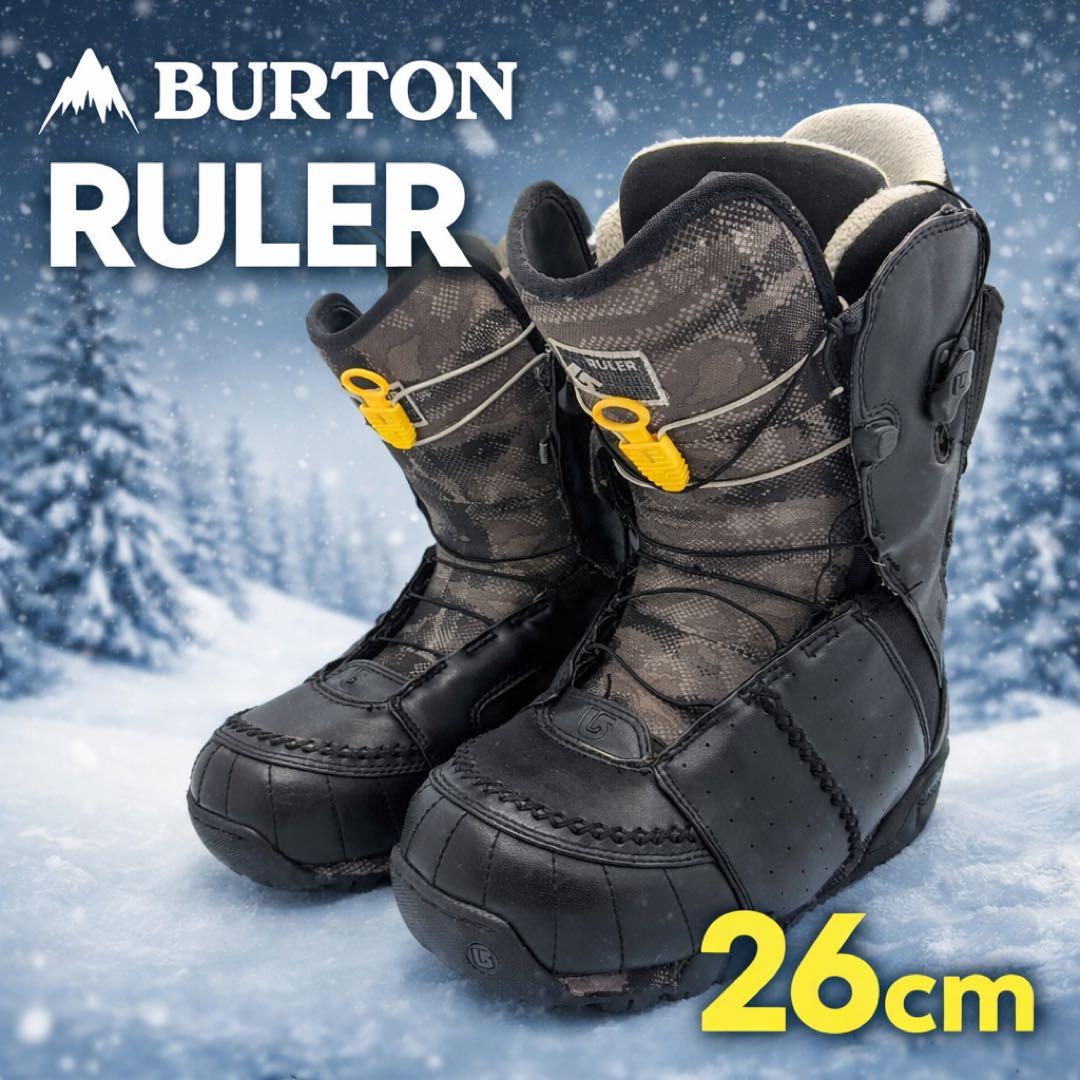 【美品】BURTON RULER スノボブーツ 26cm 327-12