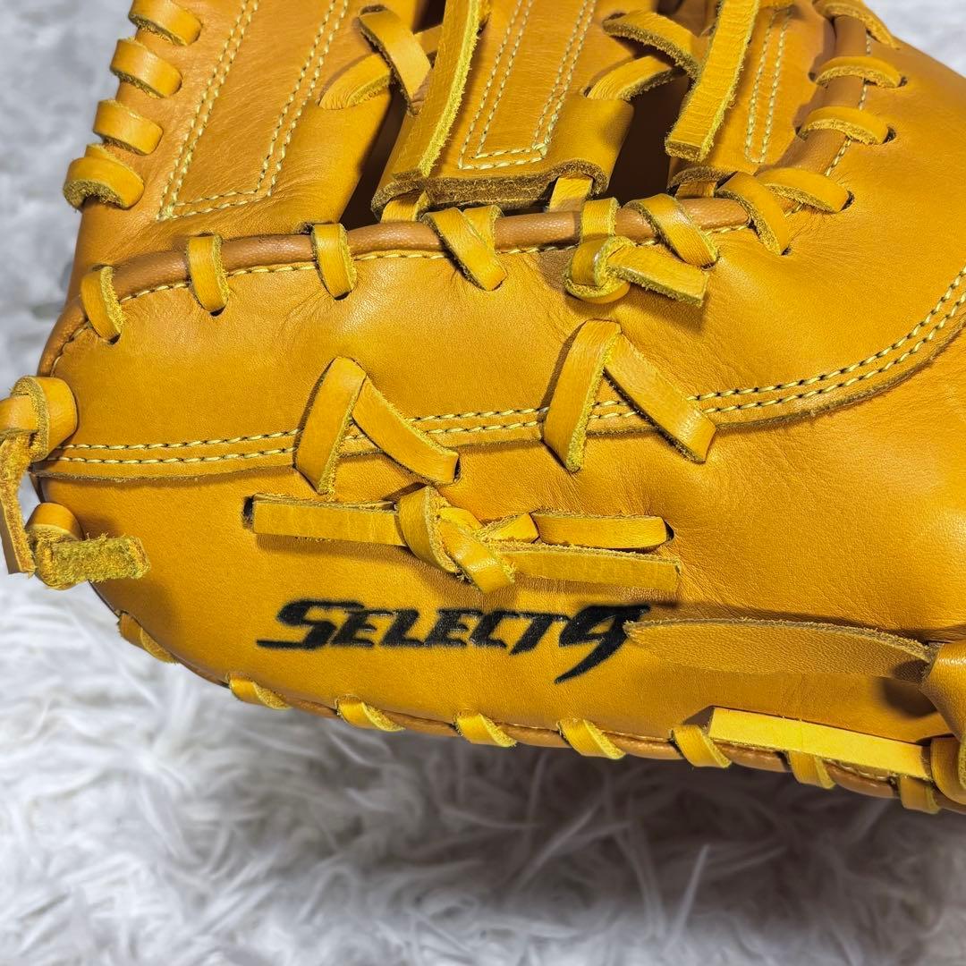 ま　Mizuno 軟式 ファーストミット グローブ 左投げ用 イエロー