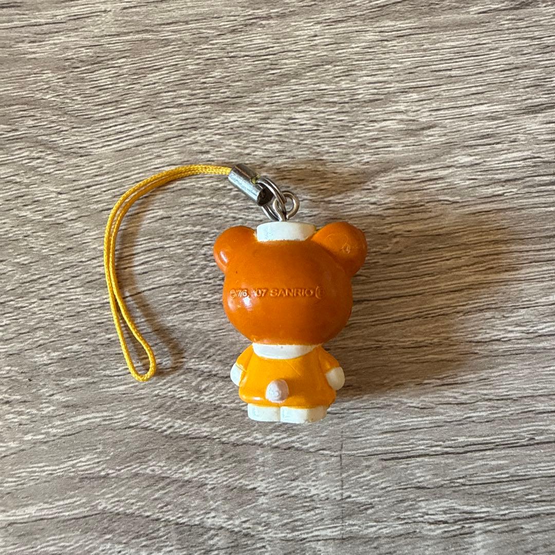 【レア】ハローキティ　たまくまちゃん マッキンコラボ 携帯ストラップ　オレンジ