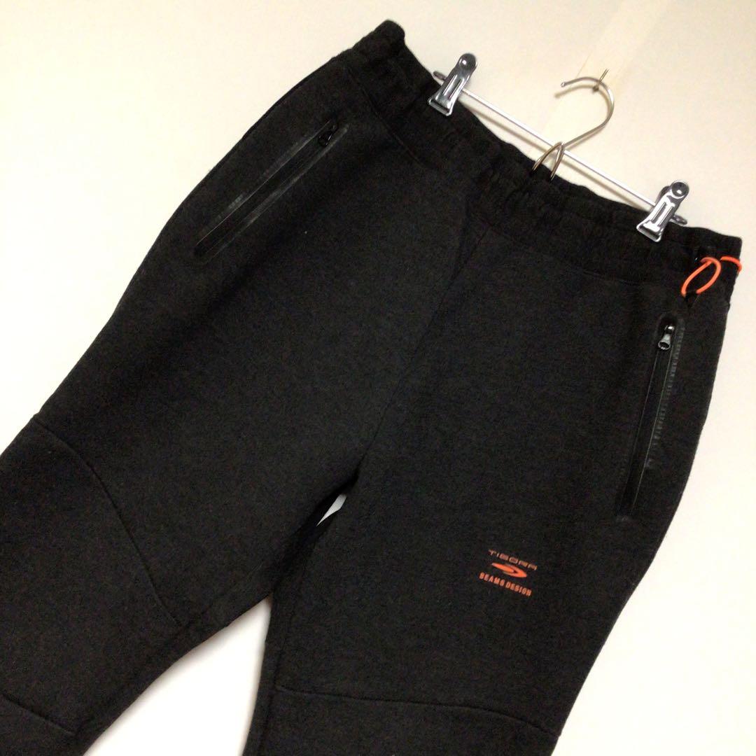 ティゴラ ビームス アノラック スウェット セットアップ 上下セット 黒灰 L
