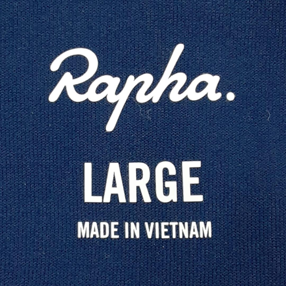 美品◎rapha ラファ サイクリングジャージ Lサイズ ネイビー 紺 半袖