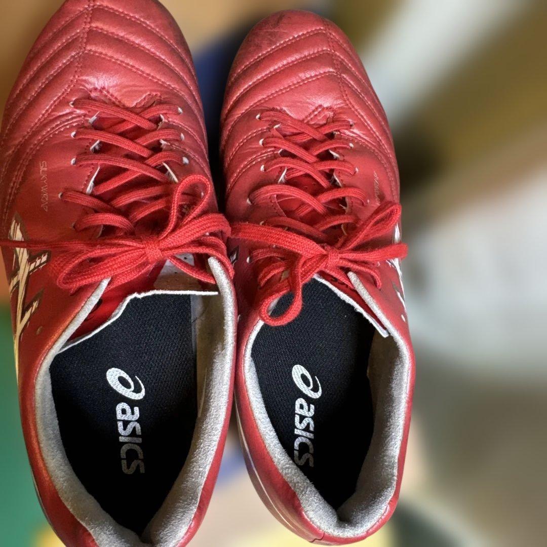 asics DS light x-fly pro サッカースパイク26cm赤