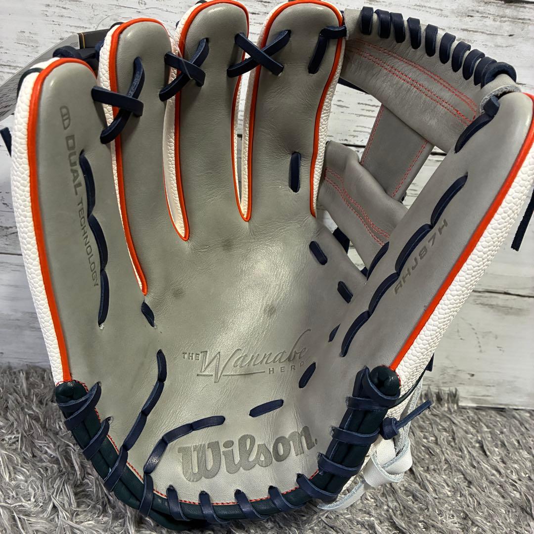 【未使用】Wilson ワナビーヒーロー DUAL 87型 軟式 内野手 左投げ