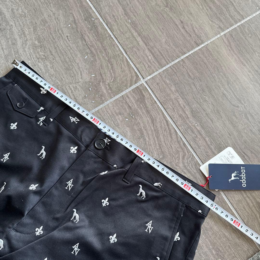 新品　adabat ゴルフ　総柄パンツ　ＸＬ　アダバット