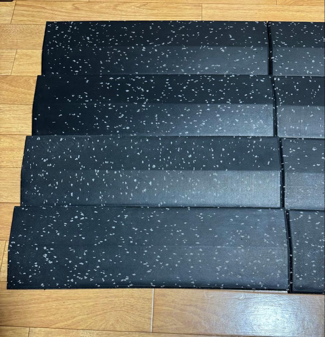 GYMMAT (ジムマット) 段差解消スロープ25mm用 グレー 8枚セット