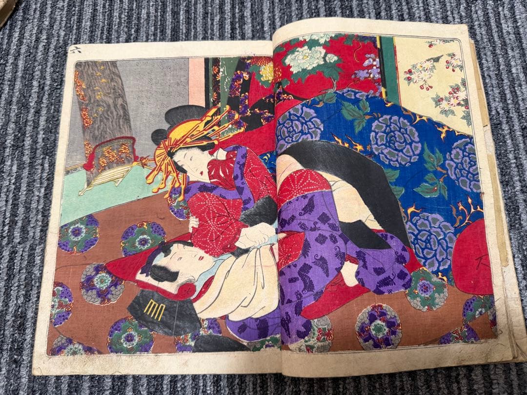 歌川国貞 春画 浮世絵 艶本◆「正写相生源氏」3冊揃 浮世絵 女好庵主人