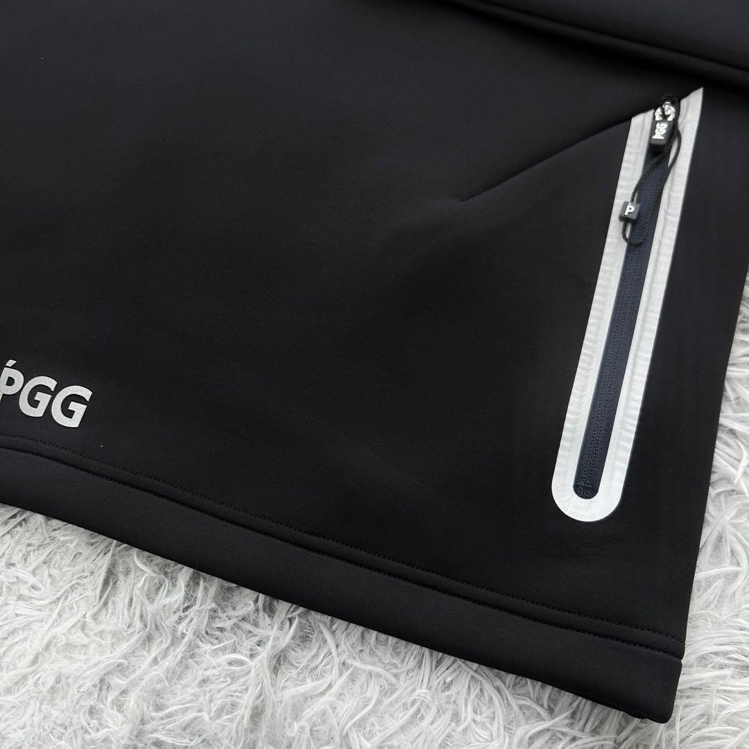 新品　PGG パーリーゲイツ　ハイネック　長袖カットソー　プルオーバー　ネイビー