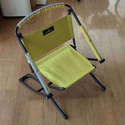 小川テント ogawa ハイ&ロー2ウェイチェア 中古　イエロー×グレー