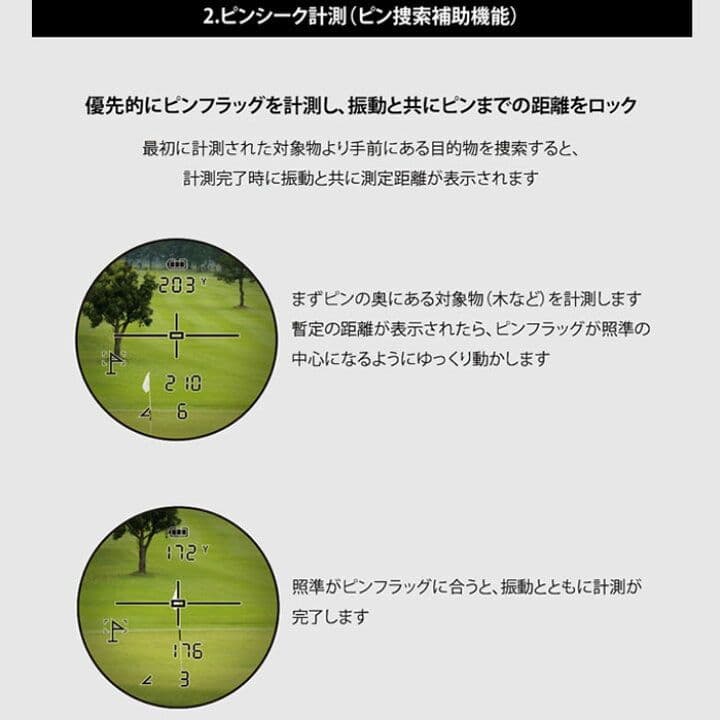 メル98223 ShotNavi RAYS ゴルフ用距離計 超軽量