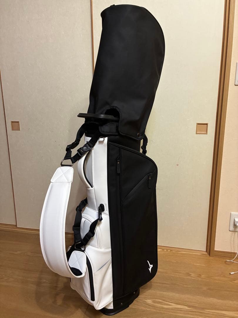MIZUNO JB.0 スタンド付きキャディバッグ ブラック×ホワイト