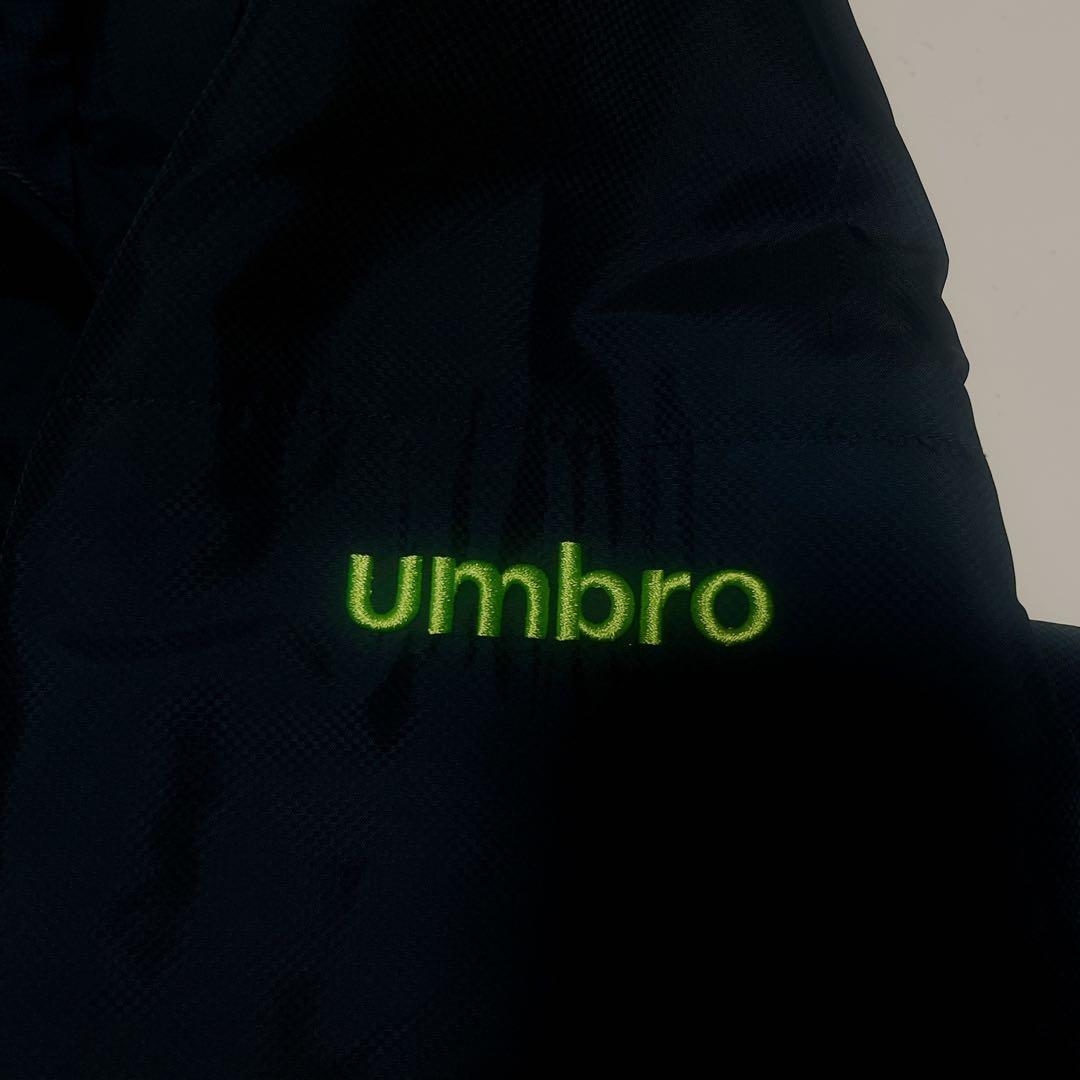 美品umbro Wジッパー ネイビー ベンチコート 160cm フード取外し可能