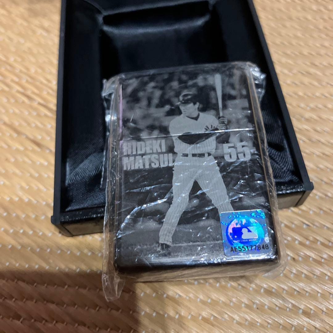 未使用品！レア！松井秀喜 記念グッズ 背番号55 ケース付zippoライター‼️
