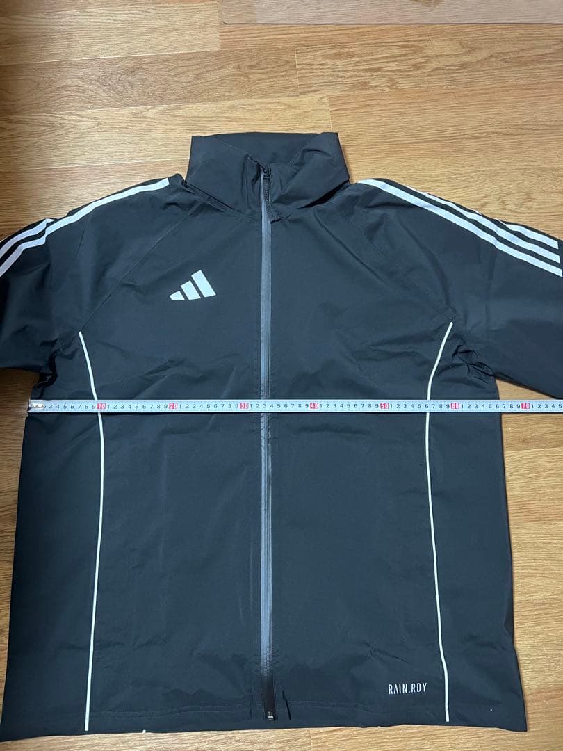 【美品/新品 未使用】adidas ブラック ウィンドブレーカー