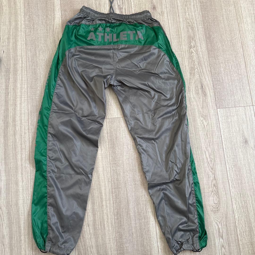 ATHLETA ピステ上下セット グレー/グリーン