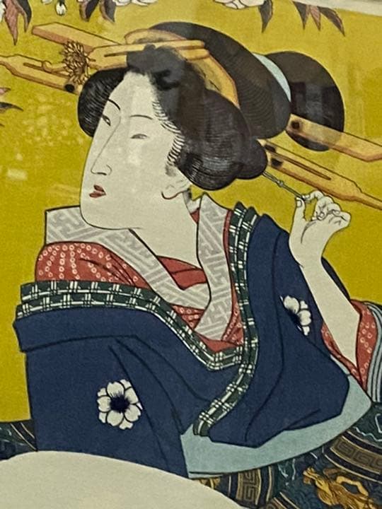 ‼️リサイクルFORTで検索‼️浮世絵の️傑作品‼️豊国作で印刷工芸品‼️現代建築に合う④