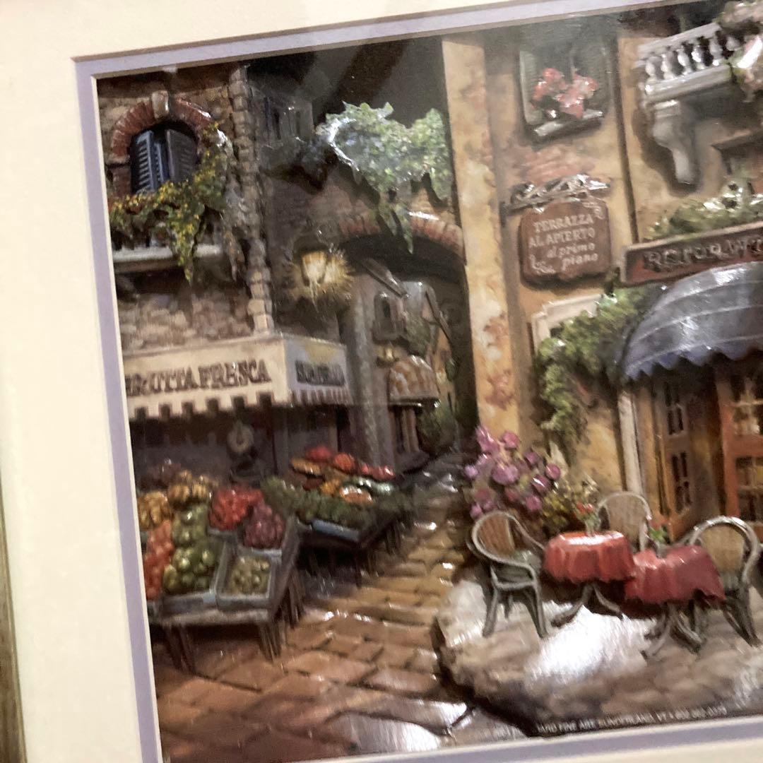 シンセリティ　シャドウボックス　アメリカ町のサテンとククモノ展　絵画　額縁