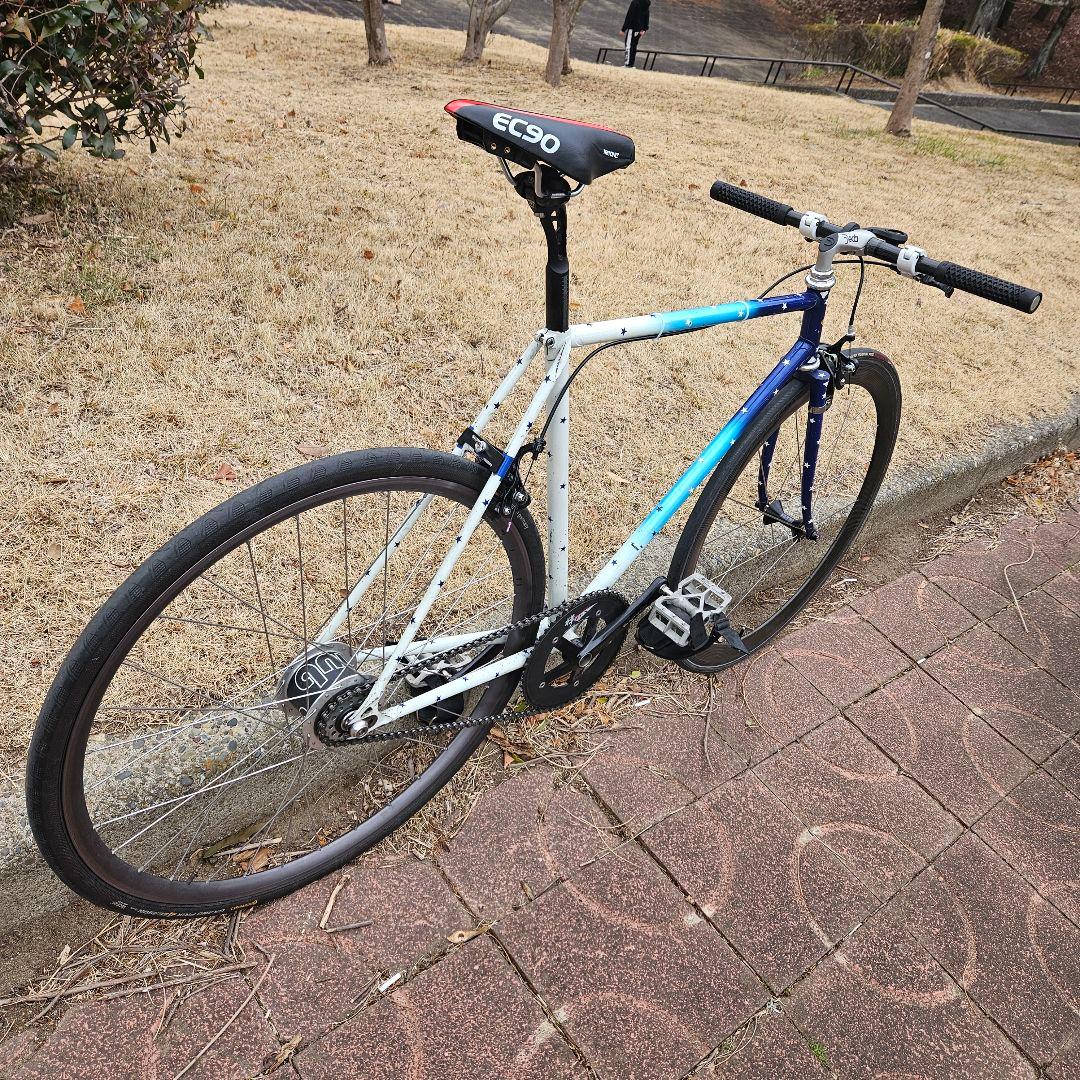 ストリート仕様　3RENSHO　ピスト　競輪　njs　固定　シングル　53