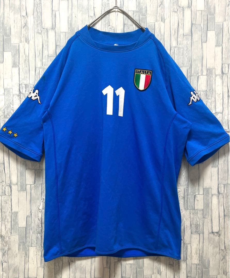 カッパ デルピエロ イタリア代表 ユニフォーム XL 半袖 2000-2001