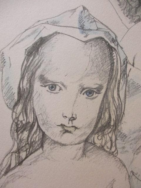 超名画　版画　E.A. 額装　S30-1