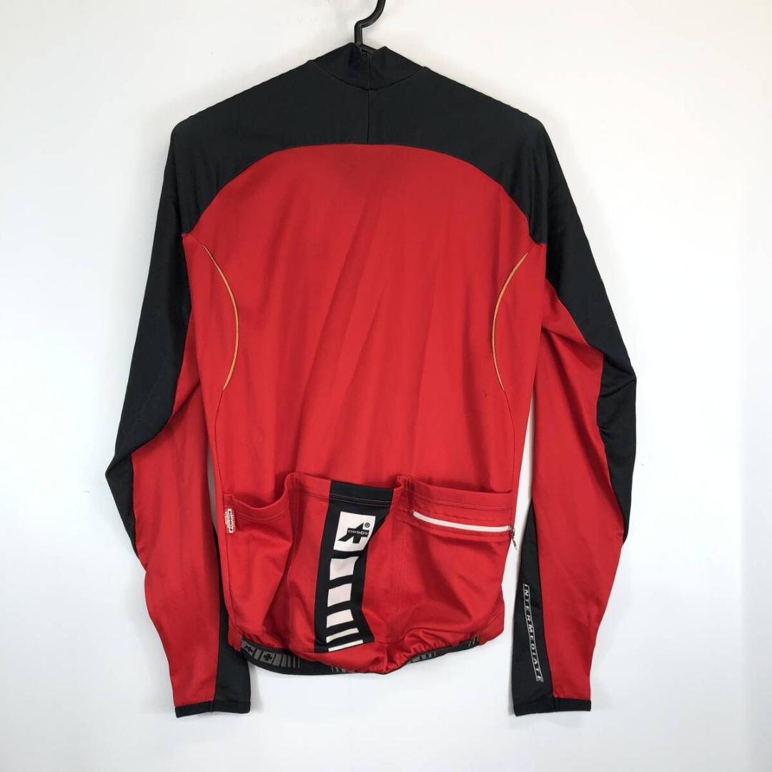 assos アソス 長袖サイクルジャージ レッド ブラック Sサイズ