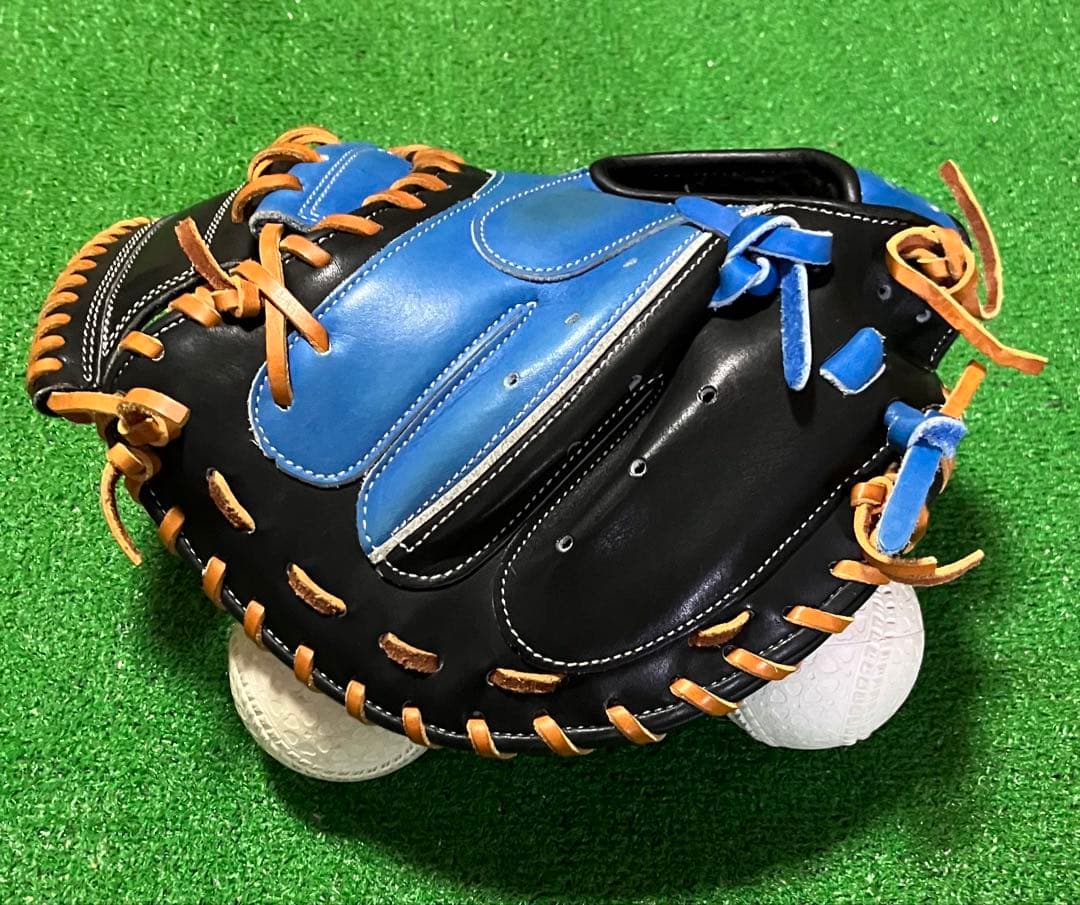 少年 軟式野球 キャッチャーミット SSK ジュニアサイズ ブルー Jr.