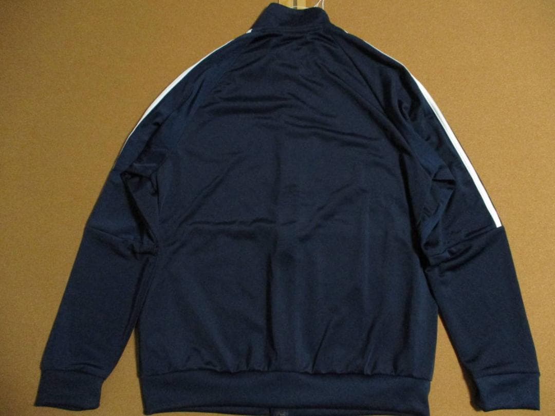 最後 M adidas 定番 ウォームアップ ジャージ 上下セットトラック 紺
