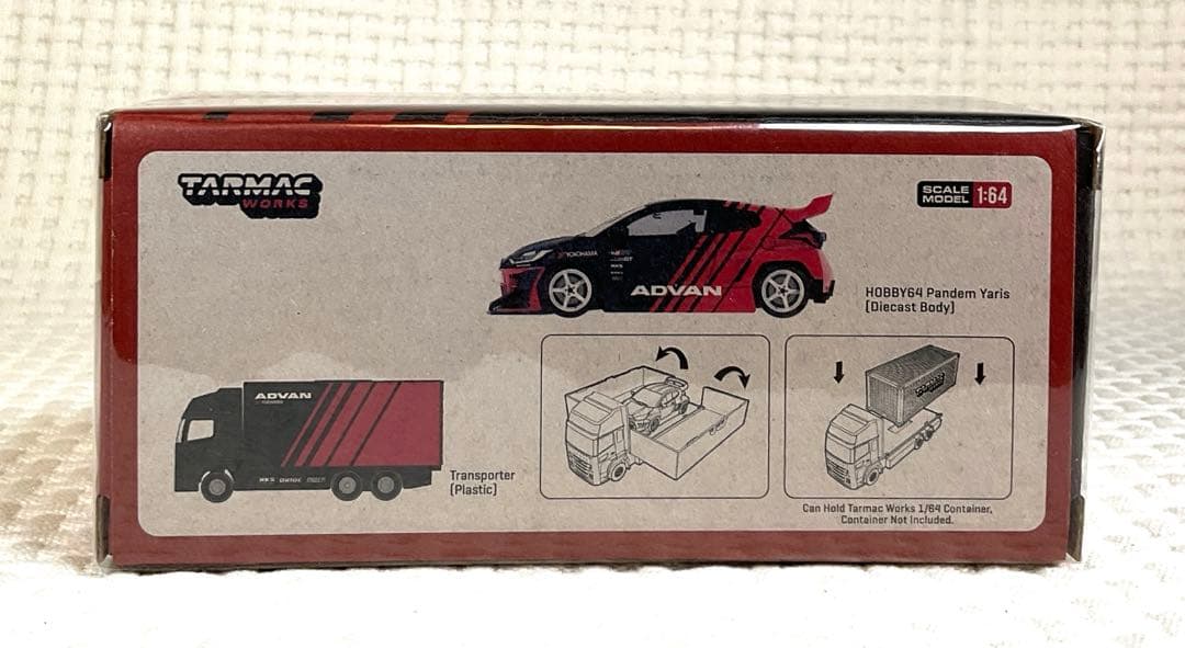ミニカー Pandem Yaris ADVAN With Truck Packaging