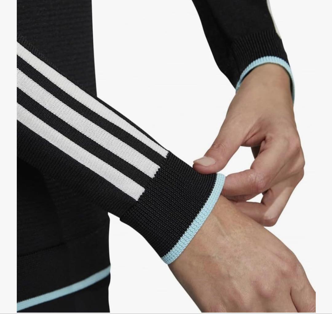 新品adidasゴルフモックネックニット　プリーツスカートセットアップ春夏コーデ