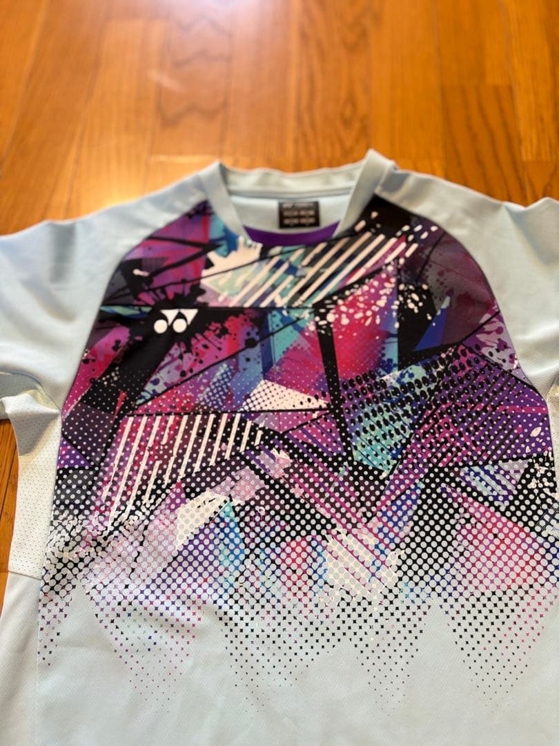 超美品ヨネックスTシャツ&パンツ2点セット水色YONEXサイズMテニスバド