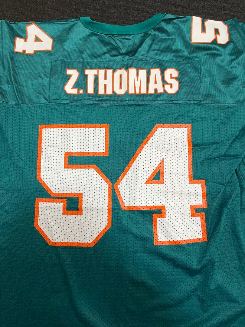 未使用品 NFL マイアミドルフィンズ Z.THOMAS 54 ゲームシャツ