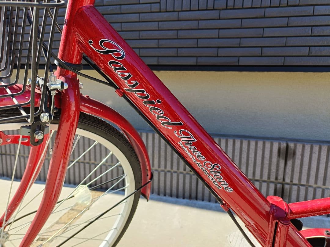 美品！26インチ 折りたたみ 自転車 TS26B 赤 ◆ 約10回使用 ◆