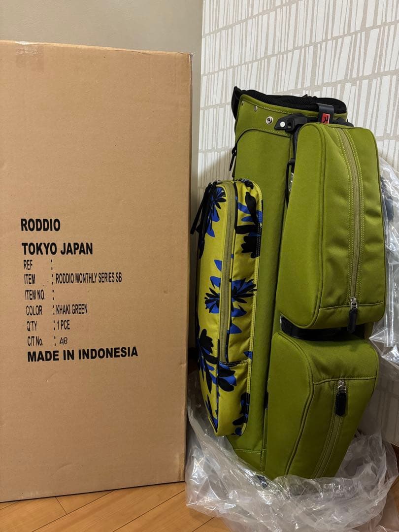【新品未使用品】ロッディオ RODDIO マンスリーゴルフバック ＜オリーブ＞