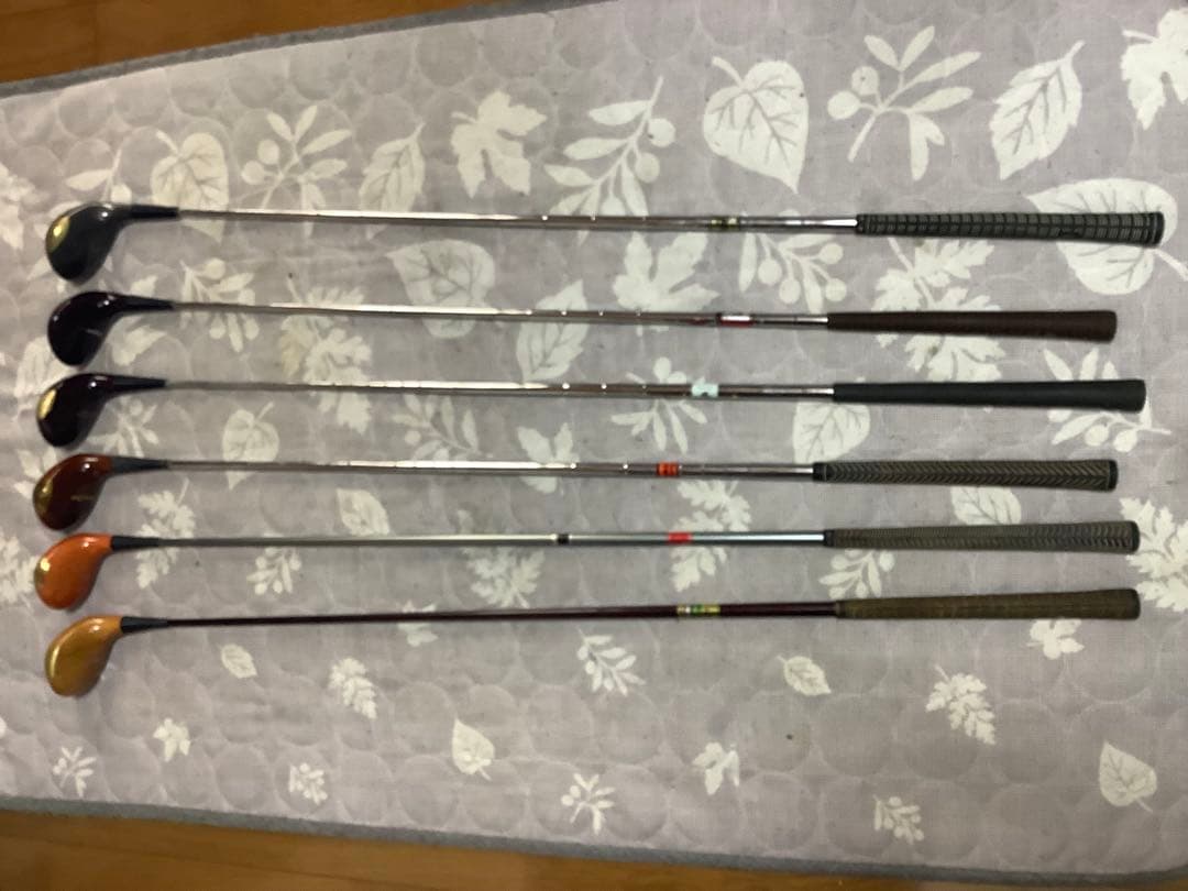 懐かしのパーシモン ドライバー　6本セット