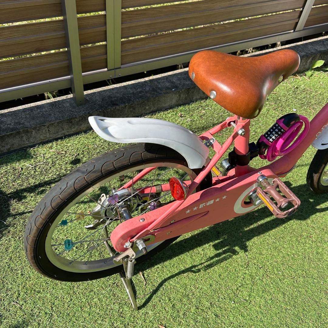 an design works 子供用自転車 ピンク18インチ