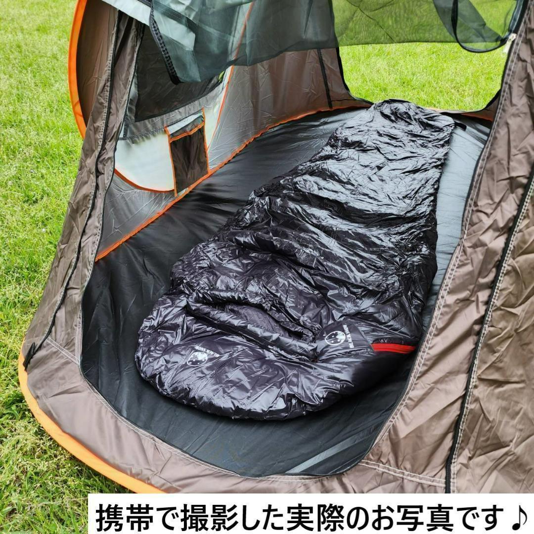 ✨瞬間設営✨1秒テント　テント　アウトドア　キャンプ　BBQ オレンジ&グレー