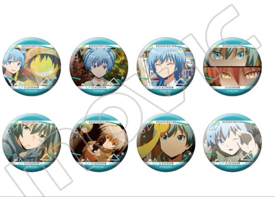 暗殺教室 潮田渚 キャラバッジコレクション 8点 未開封品 赤羽業