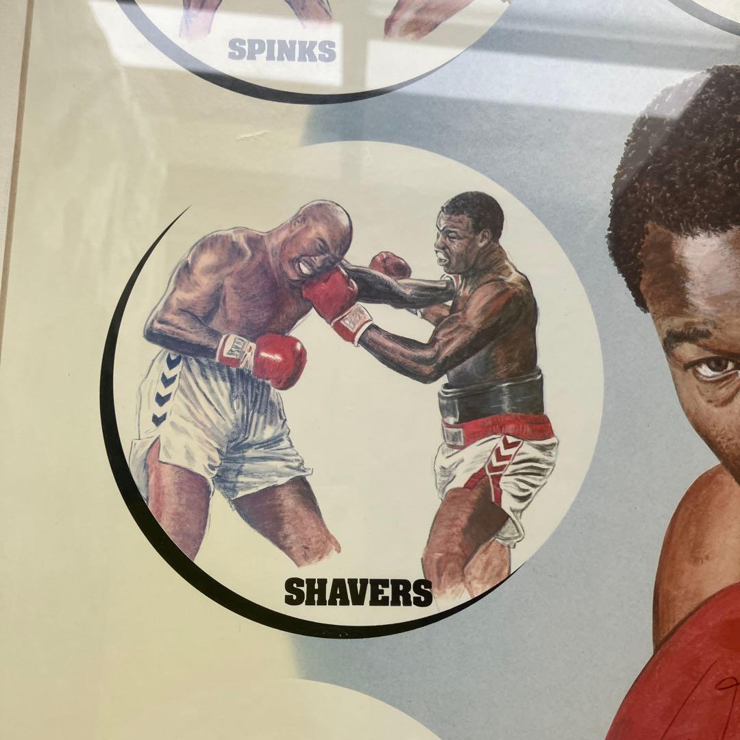 Larry Holmes サイン入りボクシングアート
