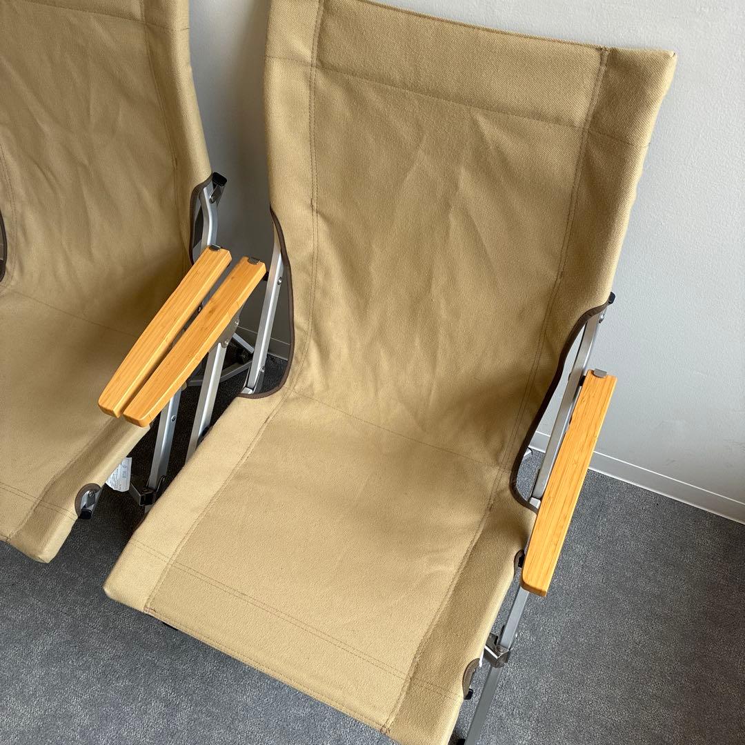 PEAK アウトドアチェア 2脚セット ローチェア30 カーキ