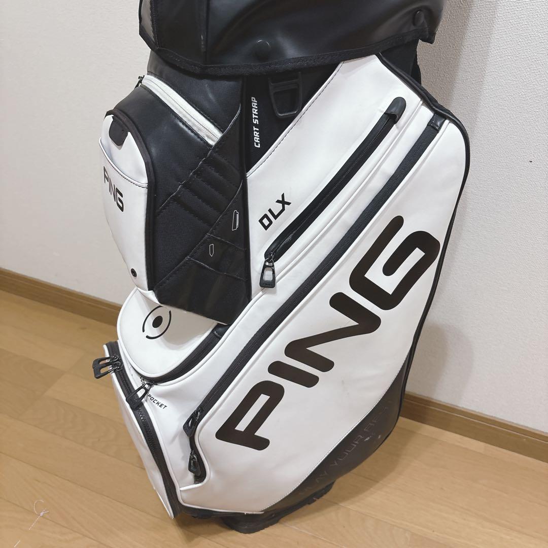 K480 専用　PING DLX キャディバッグ 15分割 ホワイト