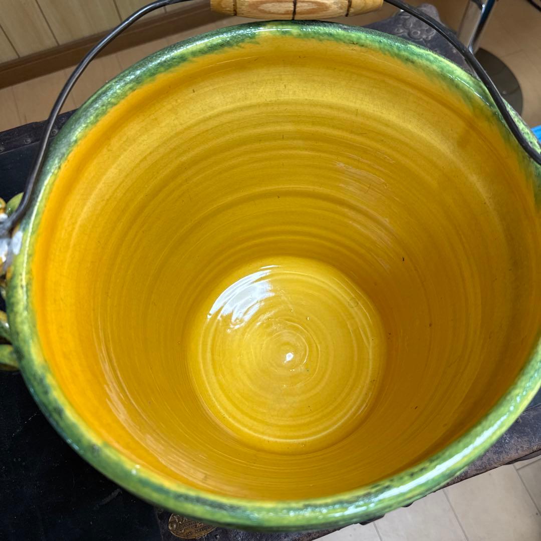 ☆イエローバケツ 陶器製