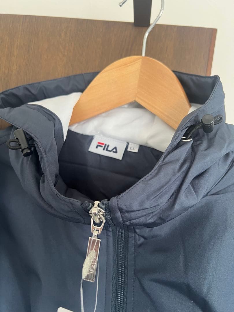 新品タグ付き✴︎FILA✴︎裏地フリースジャージ上下セット✴︎XL✴︎ネイビー✖︎ホワイト