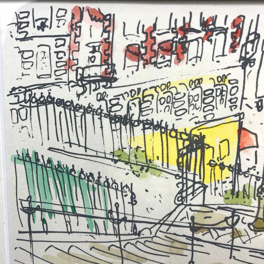 浜征彦 海外風景 「73/100」フランス パリ 風景画 水彩画