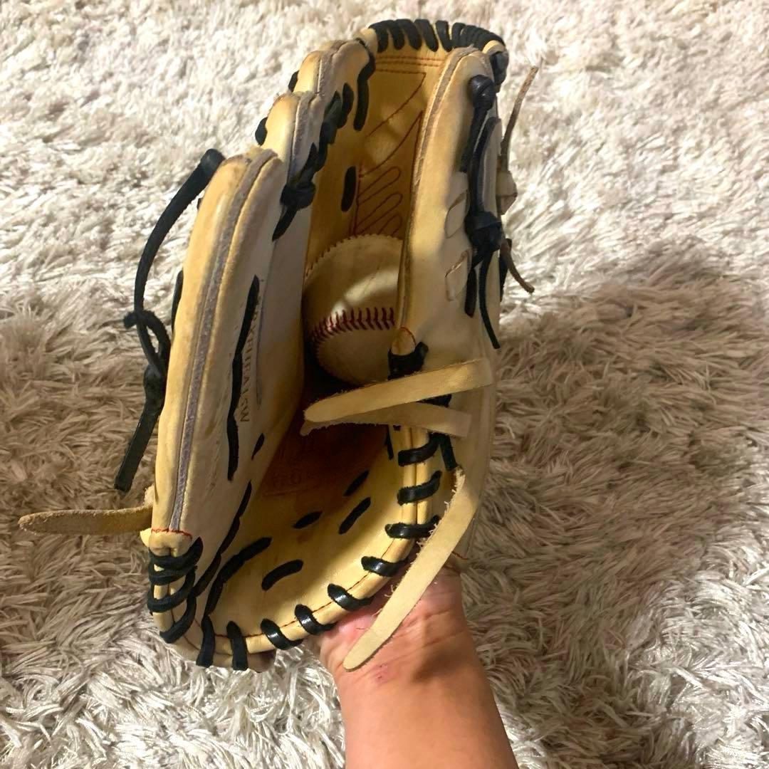 野球グローブ　ローリングス 軟式　投手用グラブ　キャメル　左投げ　サウスポー
