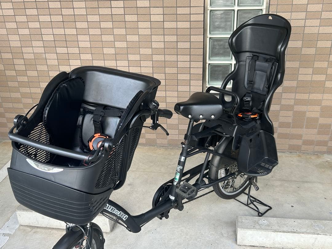ママフレロック 前後チャイルドシート付き変速機自転車/子供,幼稚園,幼児二人乗り