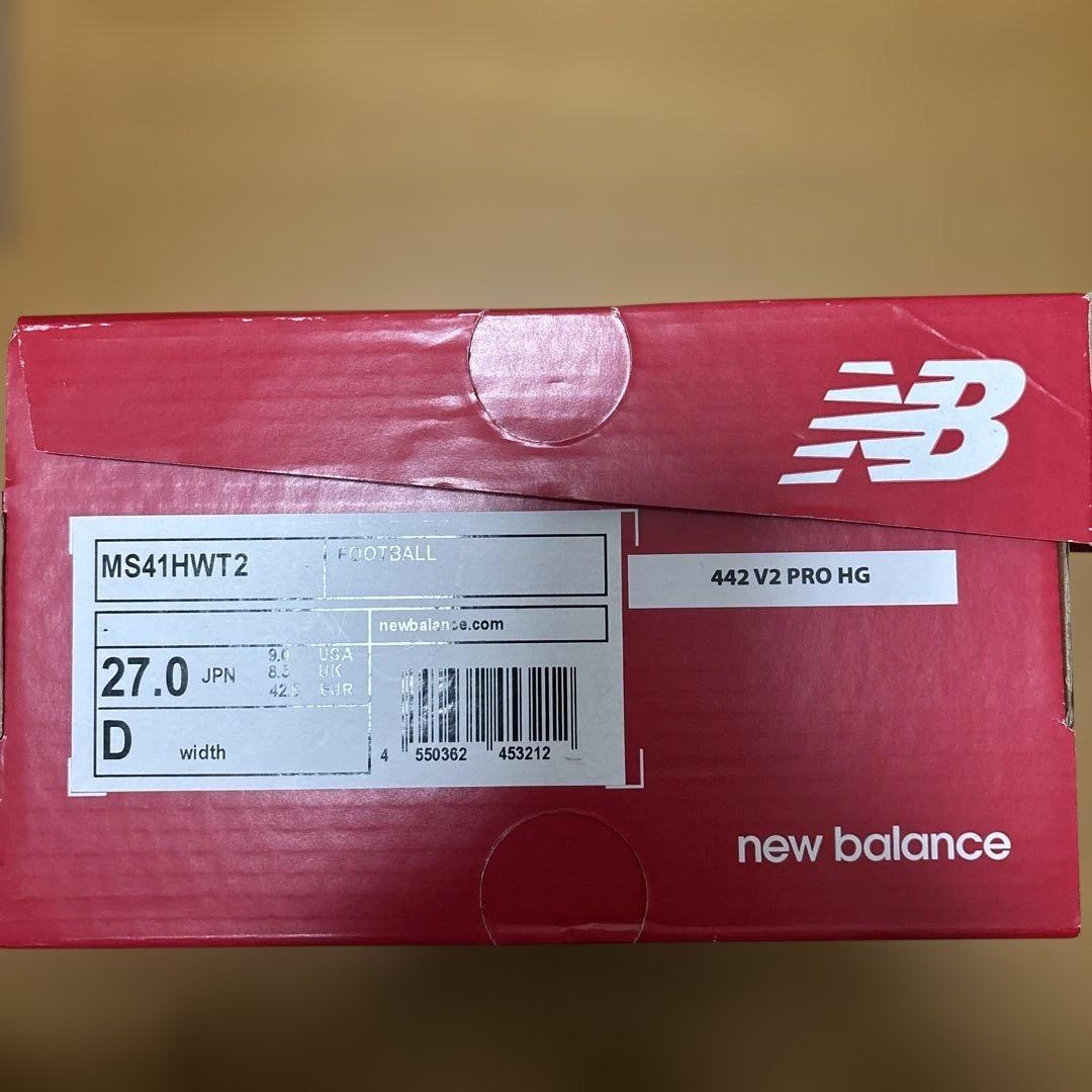 New Balance 442 V2 PRO HG D ホワイト　27cm