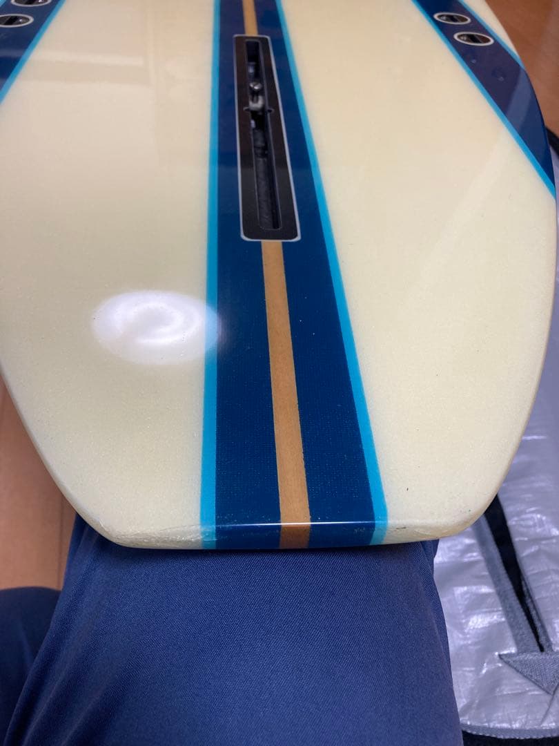 Caprice サーフボード ストライプデザイン ケース付き