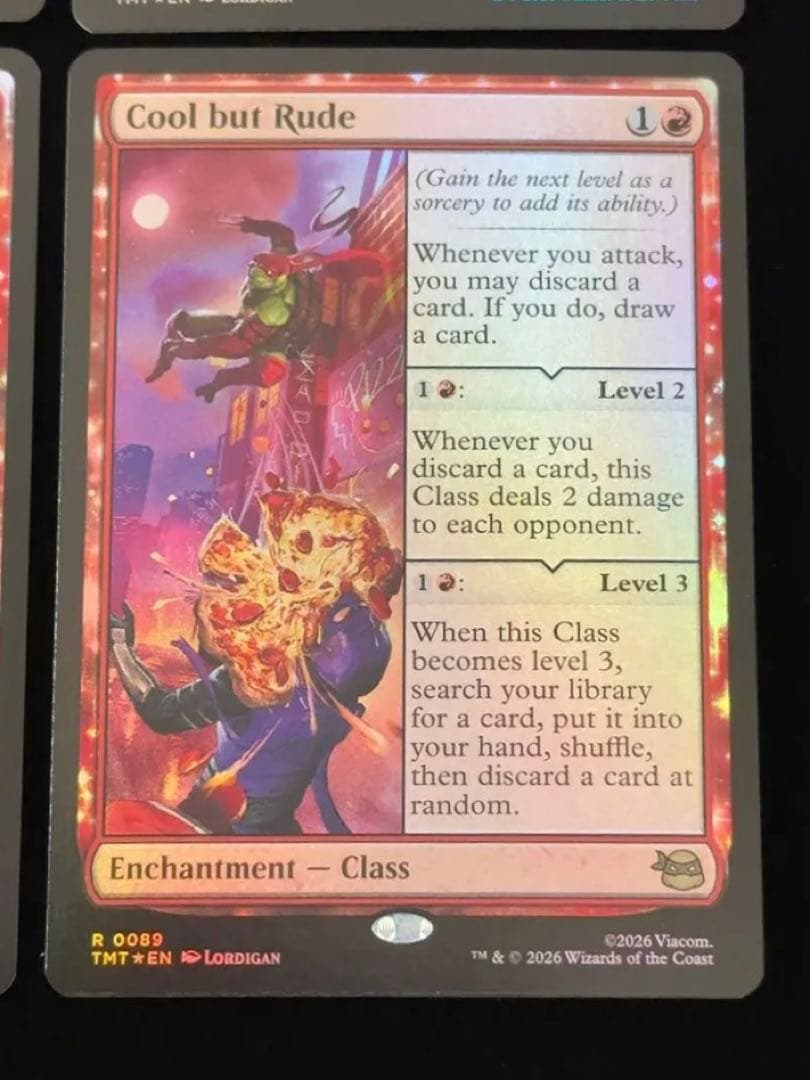 【foil】華麗だが無礼者　英語　4枚セット