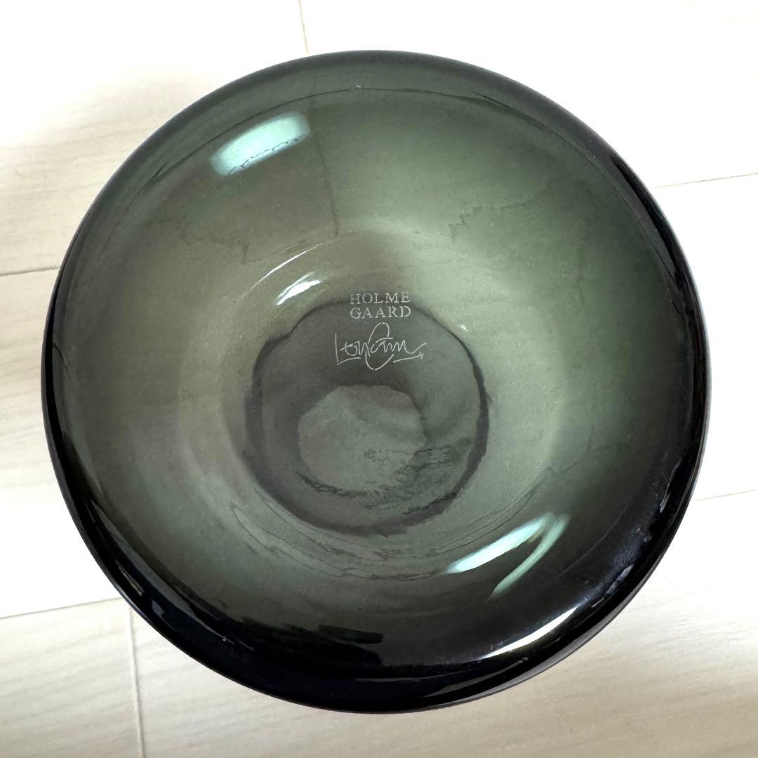 【新品・未使用・箱有】ホルムガード フローラ フラワーベース スモーク 24cm